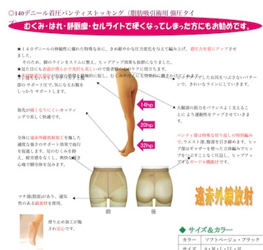 脂肪吸引後の圧迫着