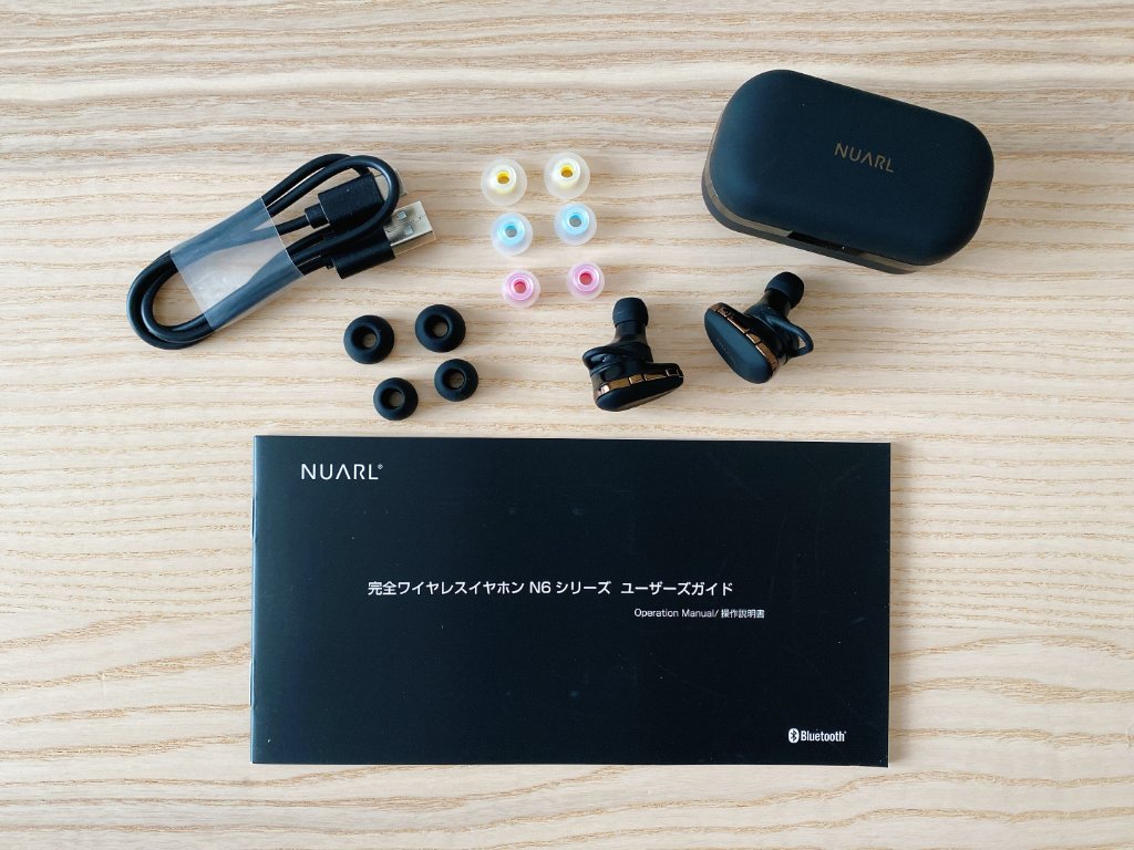 【ほぼ新品】NUARL N6 Pro ワイヤレスイヤホン マットブラック NUARL ( ヌアール ) N6 Pro 完全ワイヤレスイヤホン マット