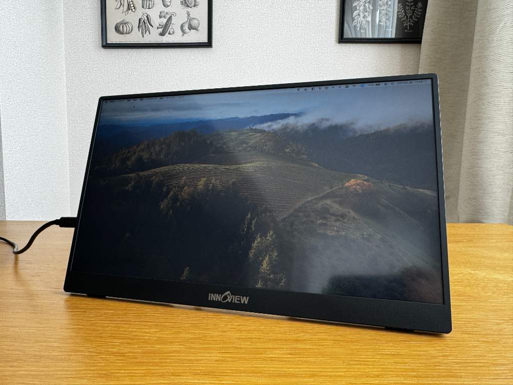 InnoView 15.6インチレビュー】タッチパネル搭載！USB-Cケーブルで出力