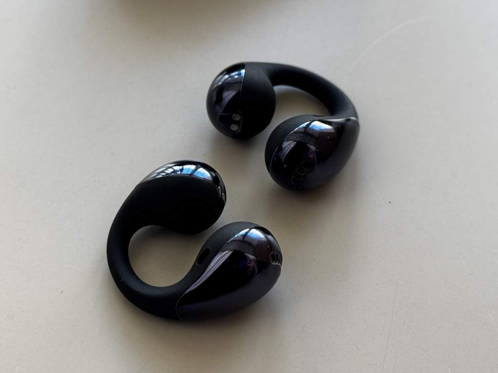 PearlClip Pro ブラック ワイヤレスイヤホン SOUNDPEATS、耳穴をふさがないイヤーカフ型ワイヤレスイヤホン