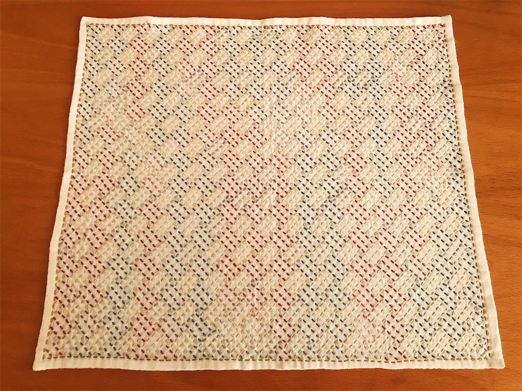 パズルのような模様刺し 網代 あじろ Korentoの日々の手仕事ノート