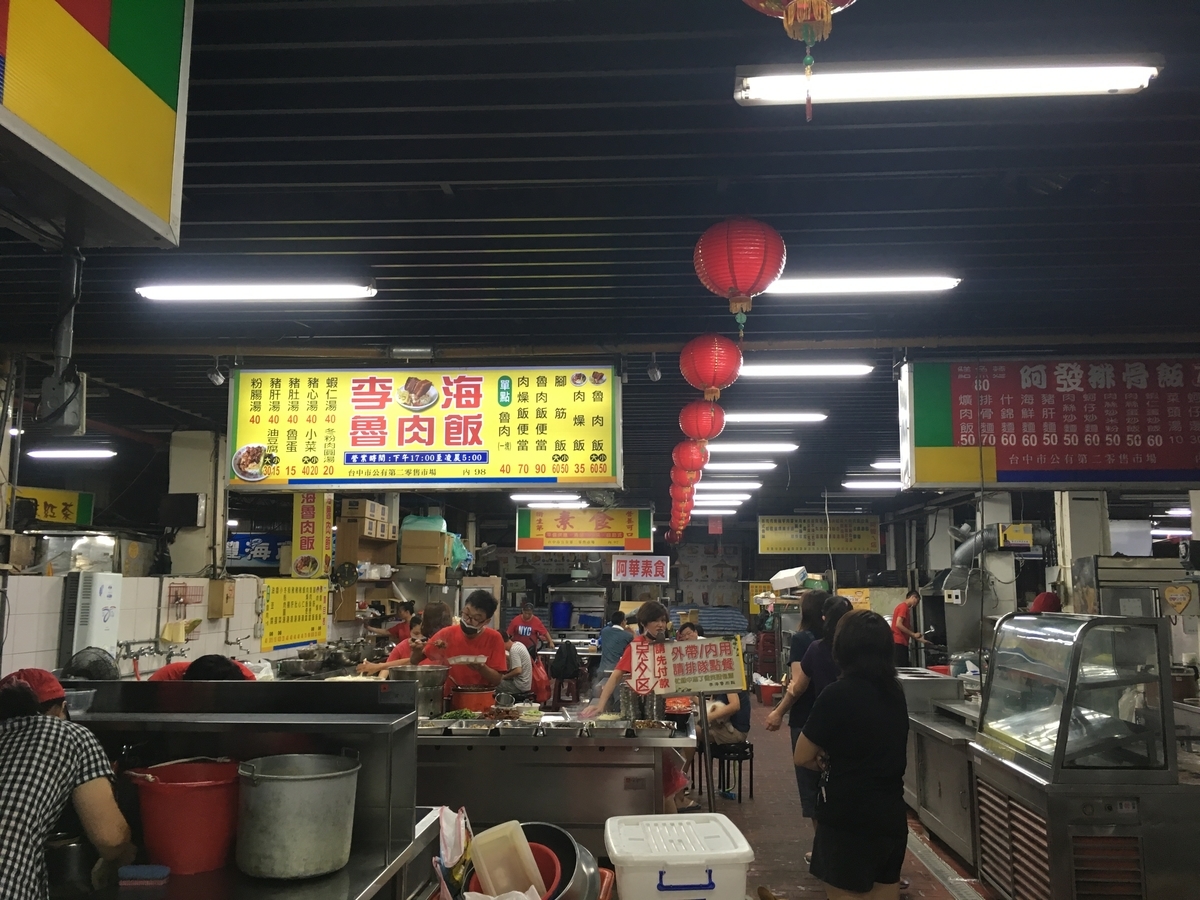 台中第二市場　李海魯肉(ルーロー)飯 外観