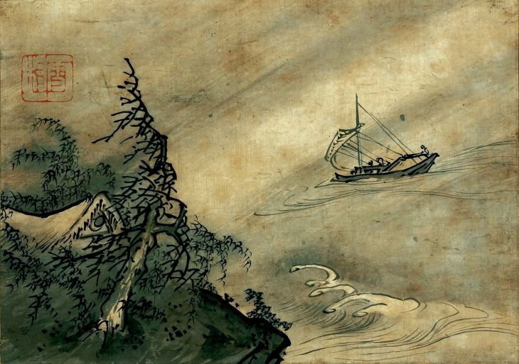 【真作】【複製】複製画　杉本健吉　還城楽　舞楽図　幻想的祝祭絵画　W181 backend=imagemagick;version=1;