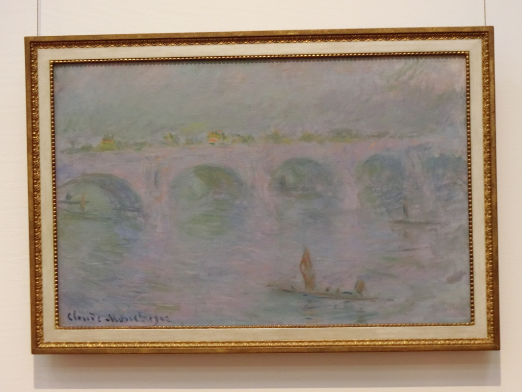 美品】モネ 霧のウォータールー橋 レプリカ額縁あり