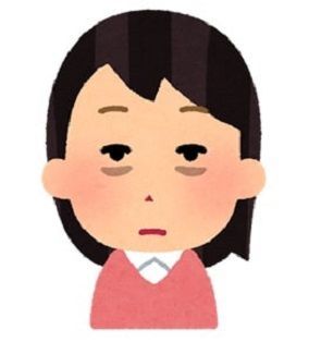 肌のあれている女性