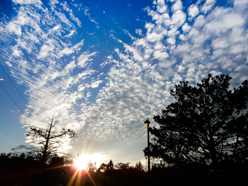 軽井沢　秋空　青空　雲