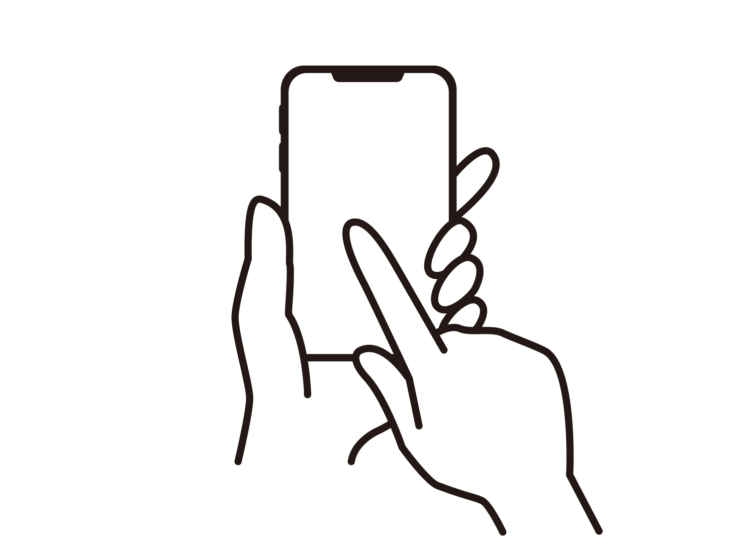 スマホ操作