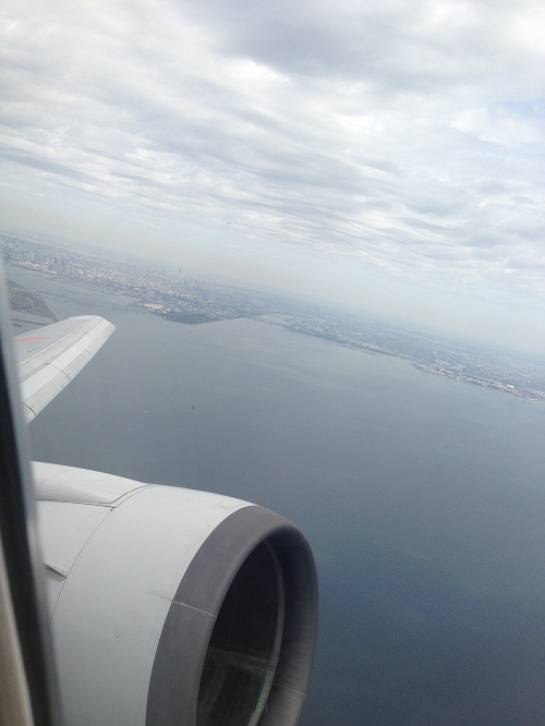 view from the airplane