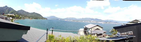 view from the open-air bath