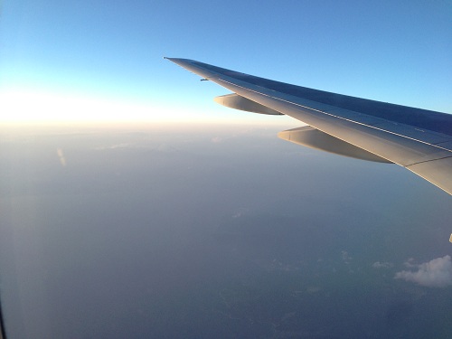 view from airplane