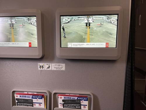 in the airplane