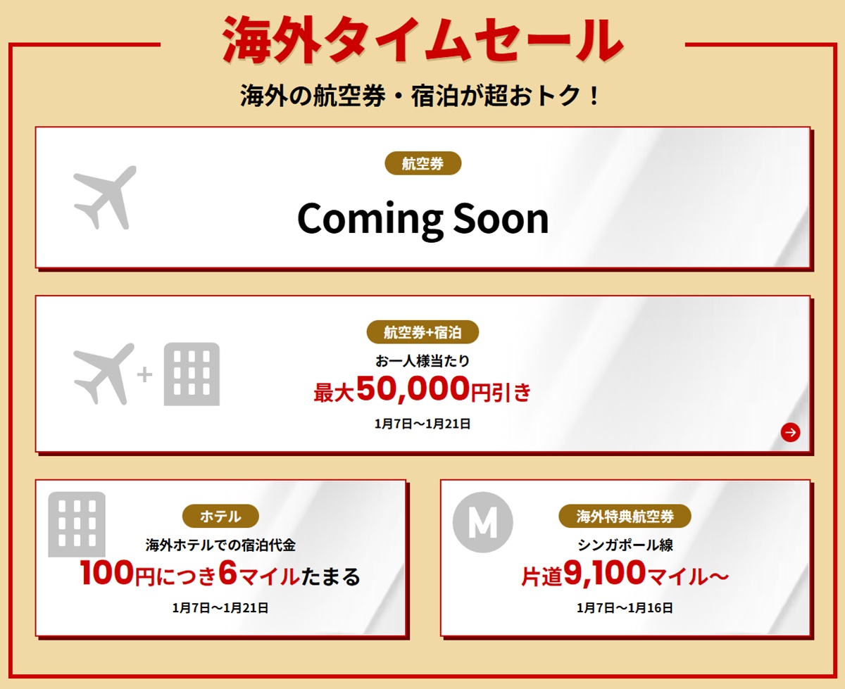 JAL NEW YEAR SALE  No-5