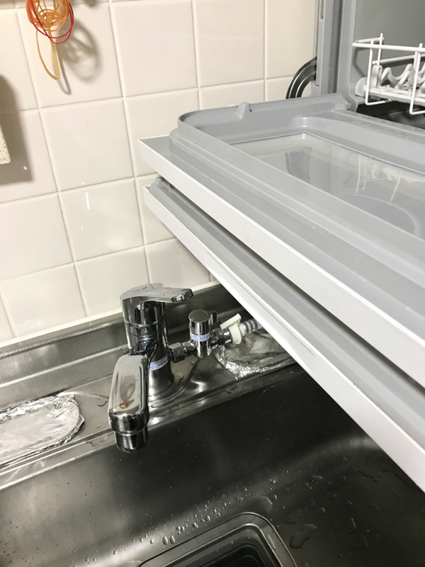 メタルラックを賃貸キッチンの食洗機台に 使って分かったメリットとデメリット ２ldkに夫婦と子供2人