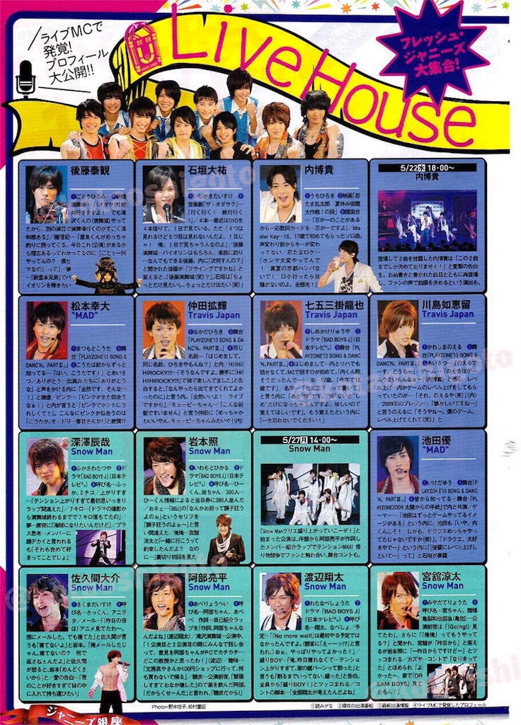 ジャニーズ銀座 Live House ジャニーズ銀座2014＠シアタークリエ（Sexy Champ