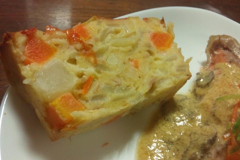 野菜とチーズのケークサレ 日日是料理 休日だけね