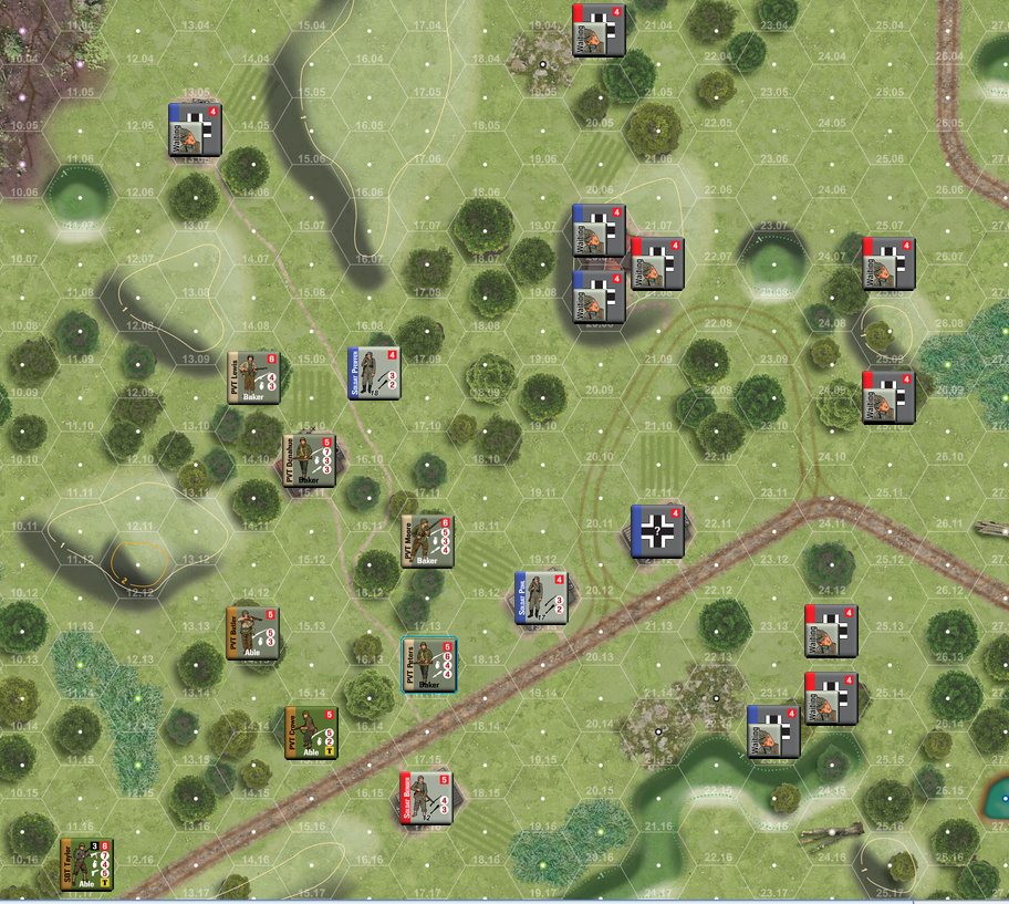 Compass Games Combat! 「森の村」第2ターン ゲームの醍醐味