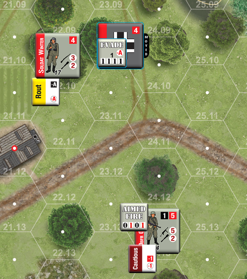 Compass Games Combat! 「森の村」第4ターン ゲームの醍醐味