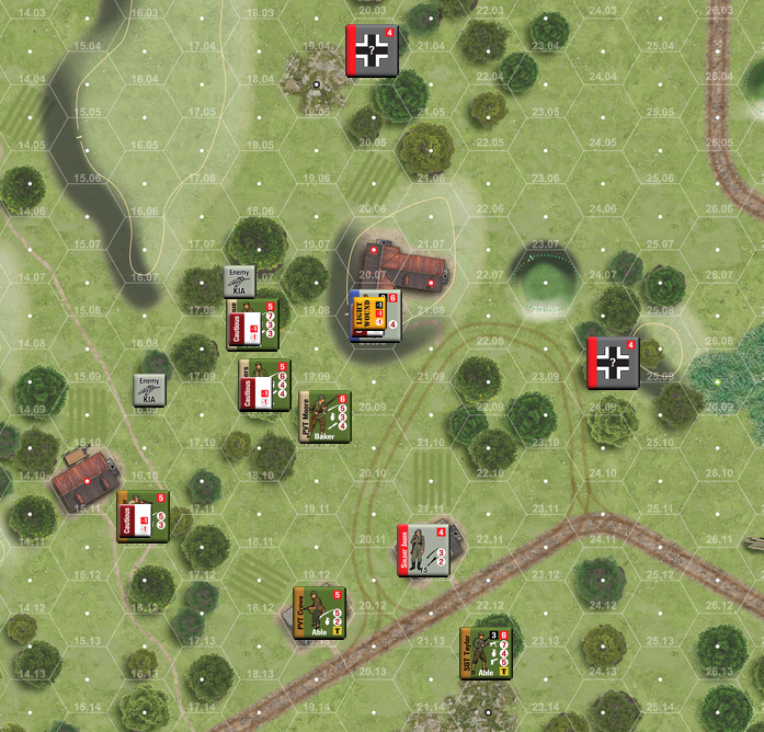 Compass Games Combat! 「森の村」第5ターン ゲームの醍醐味