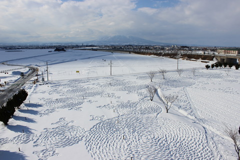 冬の田んぼアートは2月14日まで 田舎館村 つがる時空間 冬の田んぼアートは2月14日まで 田舎館村 つがる時空間