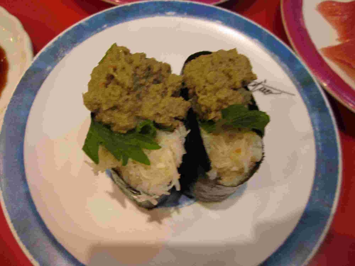 蟹みその握り