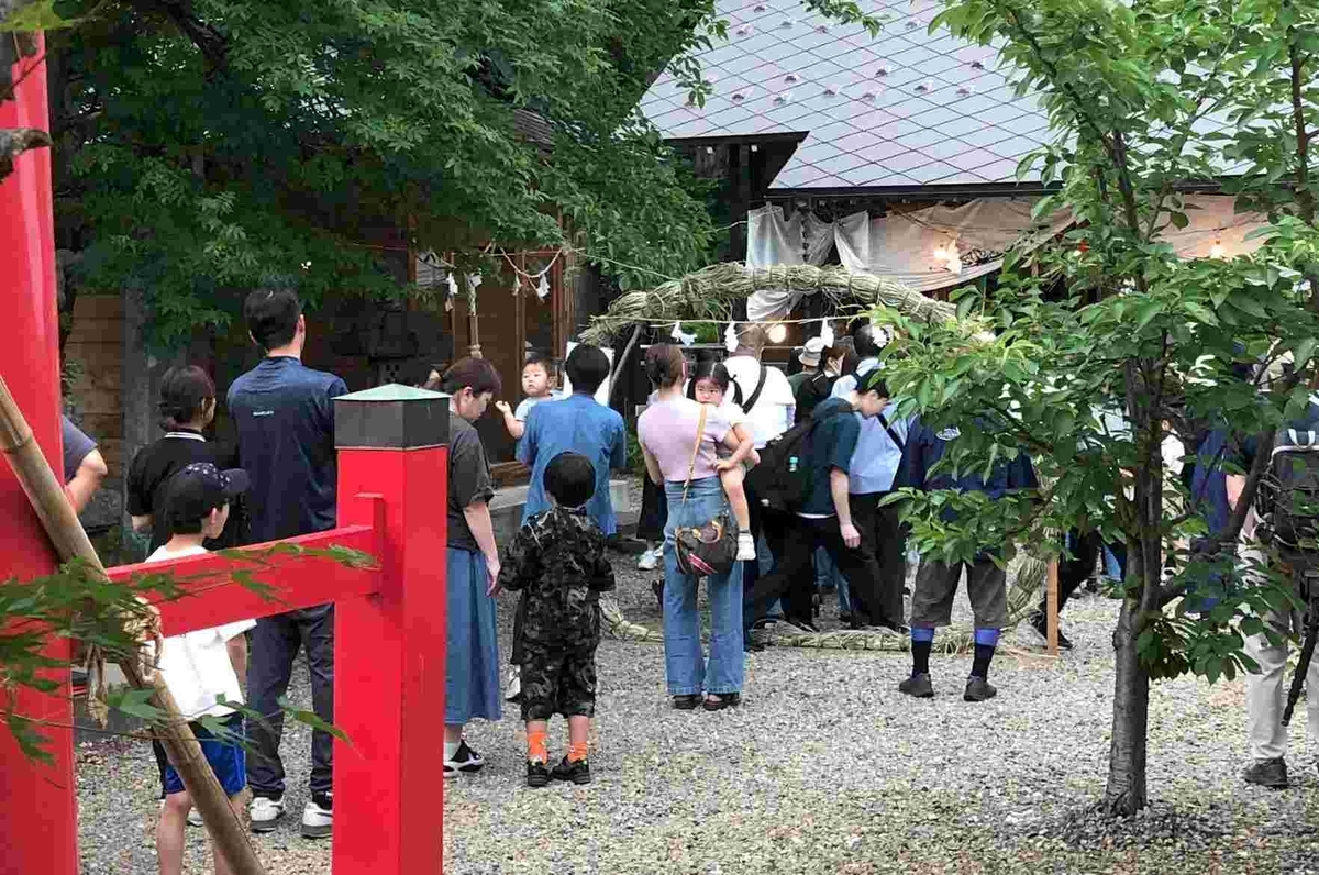 胸肩神社・大祓・宵宮