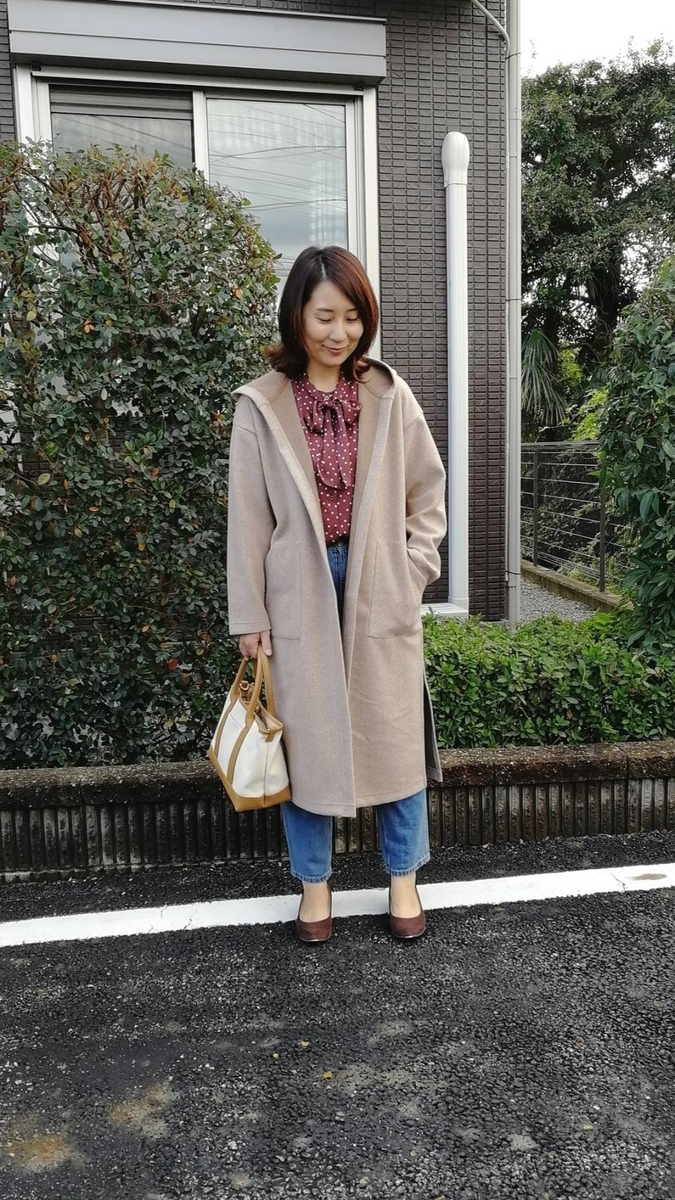 Guの フーディーガウンコート でコーディネートしてみました お小遣い月円 高みえプチプラ服でアラフォーコーディネート Guの フーディーガウンコート でコーディネートしてみました お小遣い月円 高みえプチプラ服でアラフォーコーディネート