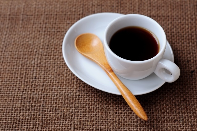 エクササイズコーヒーを入れたコーヒーカップ