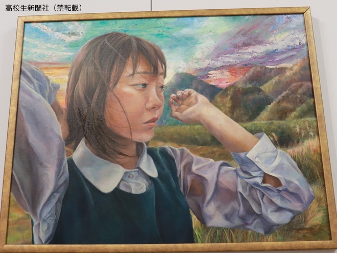 私の人生に、にじんでいく」大事な友人を油絵で表現した高校生