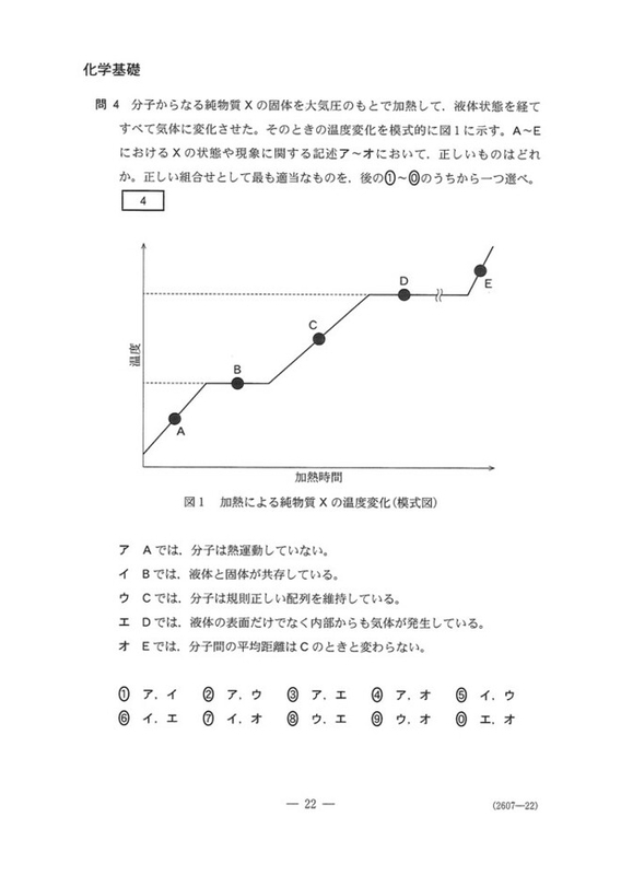 速報】大学入学共通テスト2023 化学基礎の問題・解答・分析一覧