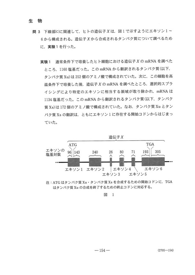 速報】2025年度大学入学共通テスト追試験・再試験 生物の問題・解答