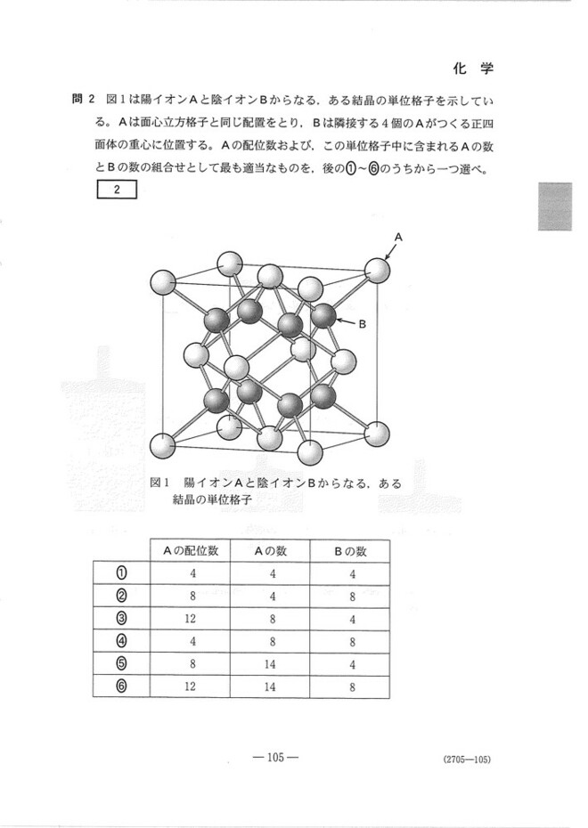速報】2025年度大学入学共通テスト追試験・再試験 化学の問題・解答