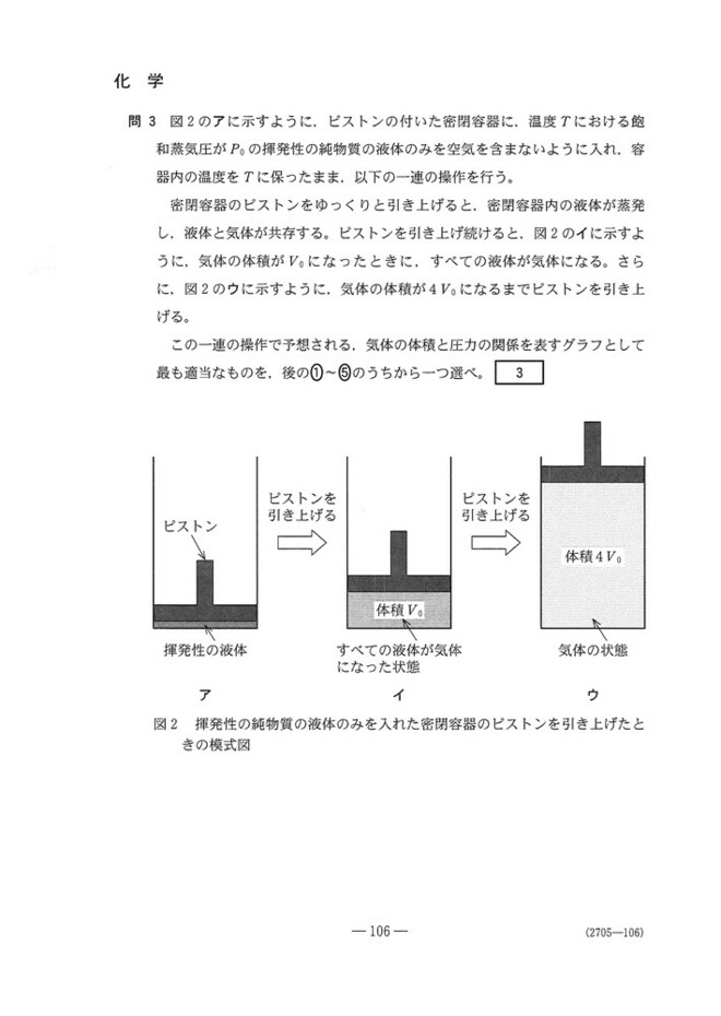 速報】2025年度大学入学共通テスト追試験・再試験 化学の問題・解答