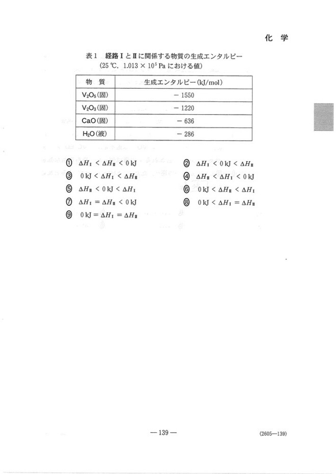 速報】大学入学共通テスト2025 化学の問題・解答・分析一覧 - 高校生