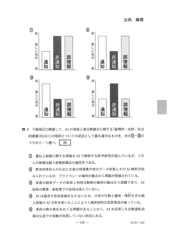 速報】大学入学共通テスト2026公共，倫理の問題・解答・分析一覧