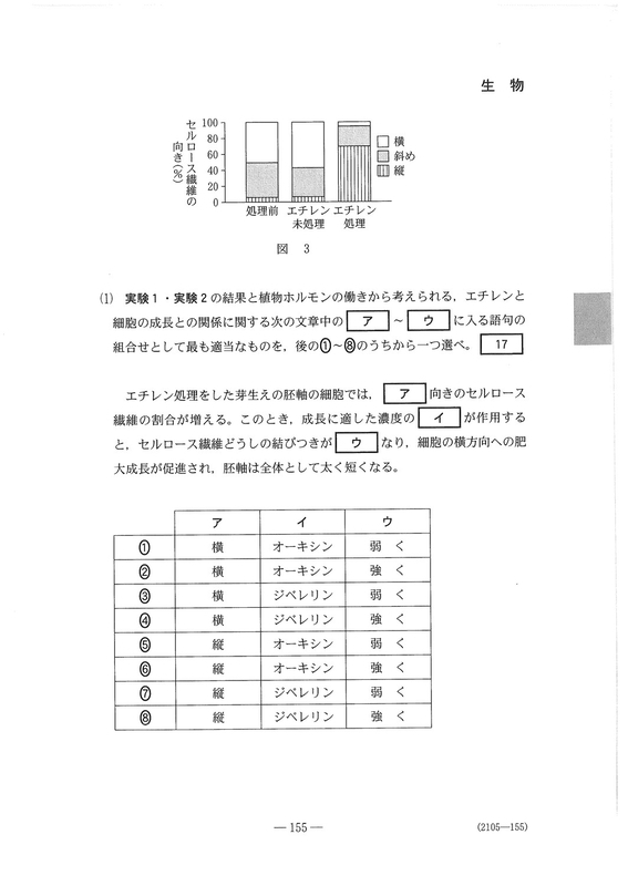 速報】大学入学共通テスト2026 生物の問題・解答・分析一覧 - 高校生