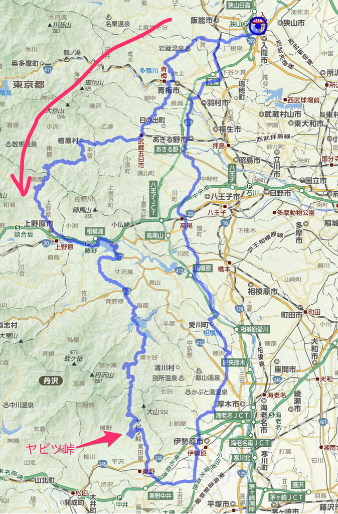 ロードバイクでくるっと ”ちょうど200km 裏ヤビツ峠を攻める” しかし