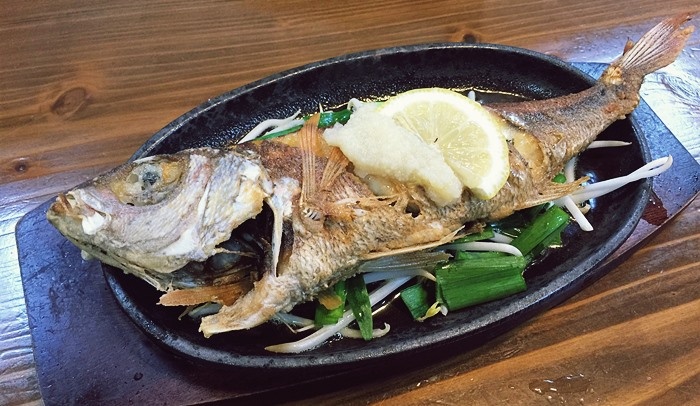 地魚のバターガーリック焼き