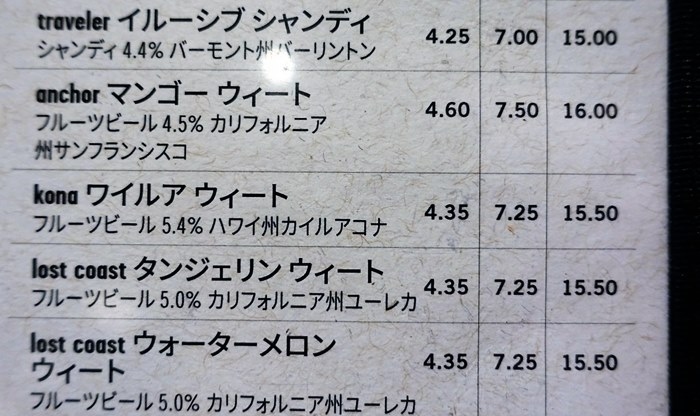 日本語メニュー