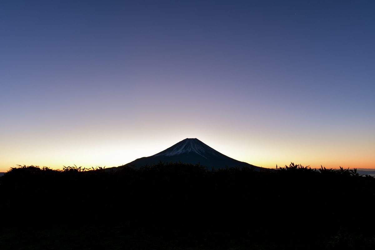 富士山　朝焼け