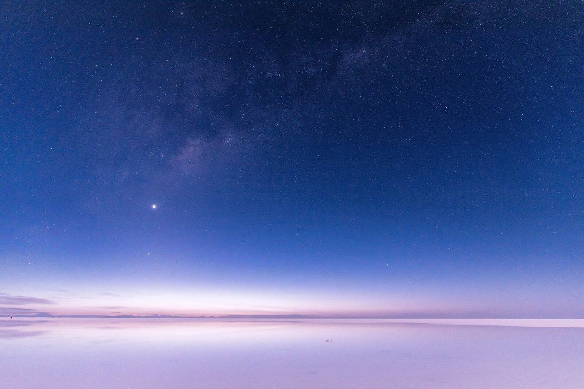 ウユニ湖の星空