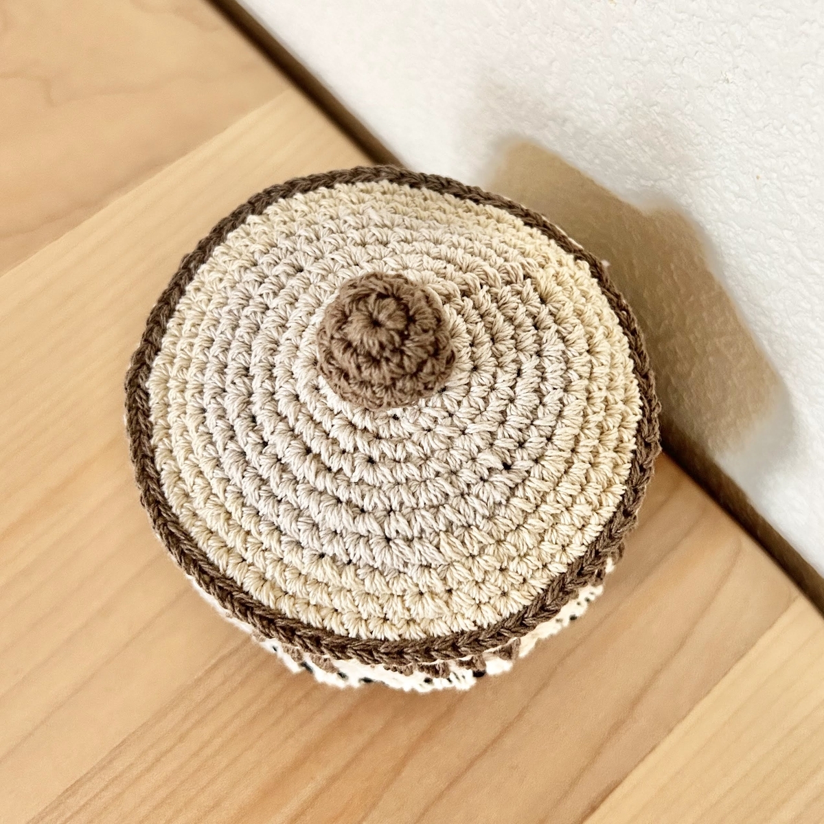 三角模様の小物入れ