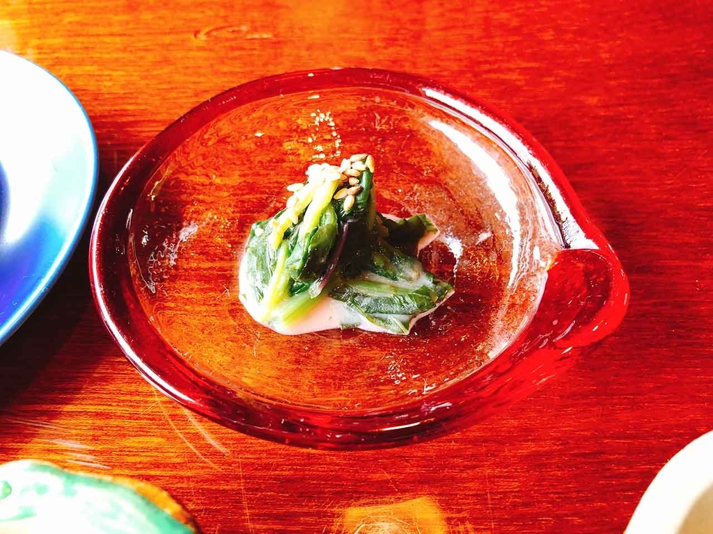 「ハンダマ」の酢味噌あえ（沖縄第一ホテル「薬膳朝食」）【適材適食】小園亜由美（管理栄養士・野菜ソムリエ上級プロ）