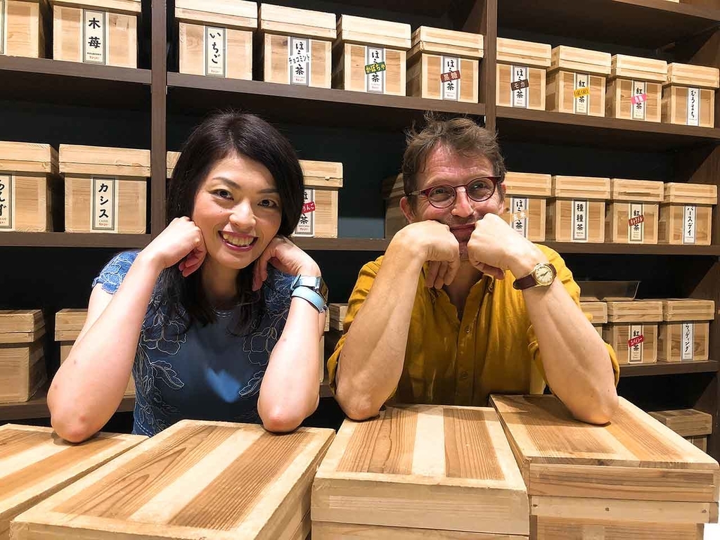茶商　ステファン・ダントン氏と私。【適材適食】小園亜由美（管理栄養士・野菜ソムリエ上級プロ）