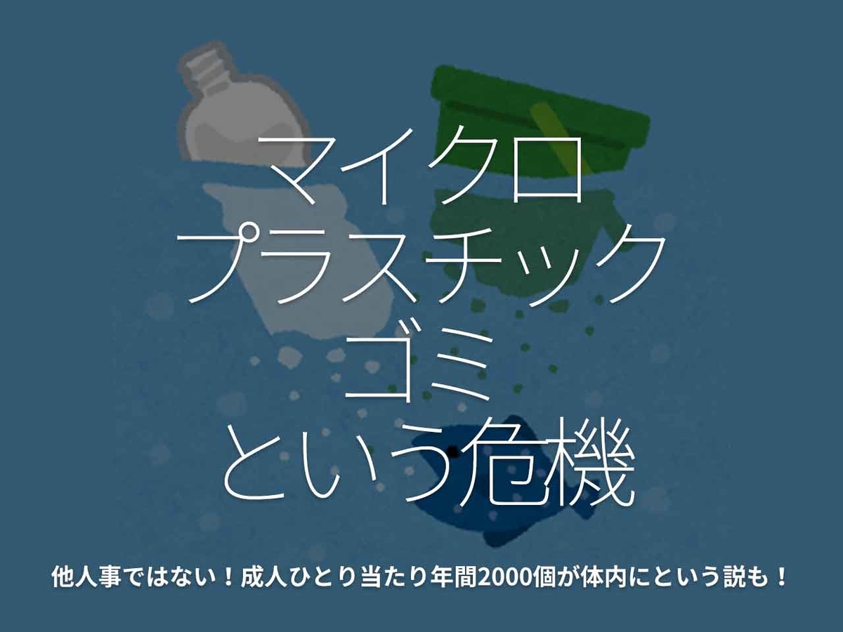 653食目 マイクロプラスチックゴミという危機 他人事ではない 成人ひとり当たり年間00個が体内にという説も 適材適食 てきざいてきしょく