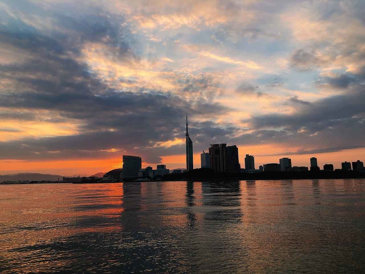 「朝日も夕日も綺麗だったからもっかい行ってきた!」海岸通りウォーキングコースを歩いてみた@福岡【適材適食】小園亜由美(管理栄養士・野菜ソムリエ上級プロ)糖尿病専門・甲状腺専門クリニック勤務@福岡姪浜・福岡天神
