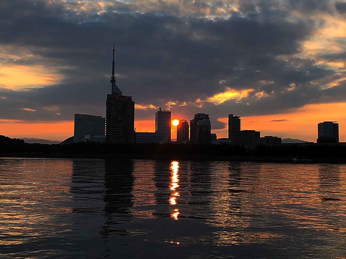 「朝日も夕日も綺麗だったからもっかい行ってきた!」海岸通りウォーキングコースを歩いてみた@福岡【適材適食】小園亜由美(管理栄養士・野菜ソムリエ上級プロ)糖尿病専門・甲状腺専門クリニック勤務@福岡姪浜・福岡天神