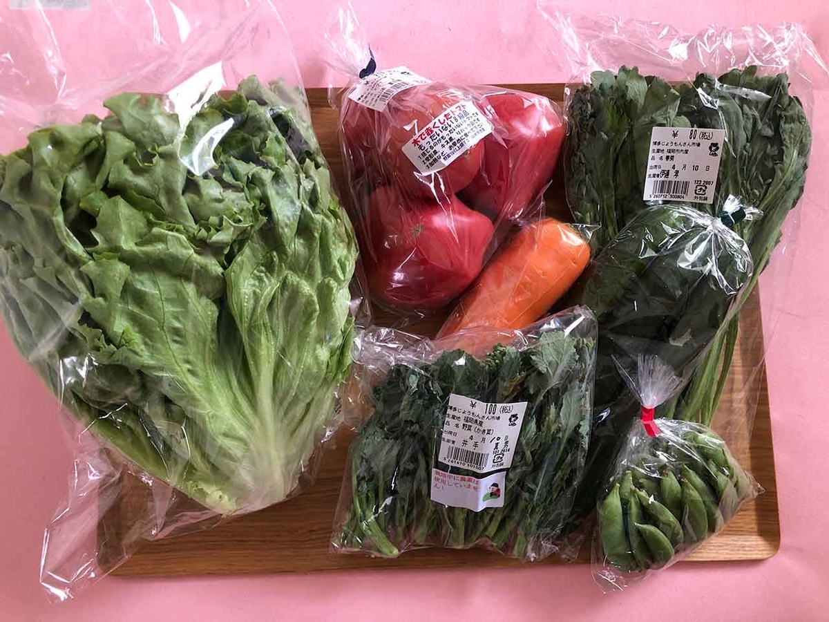 1629食目「野菜をたくさん買って来た」のでこんな風にして食べ