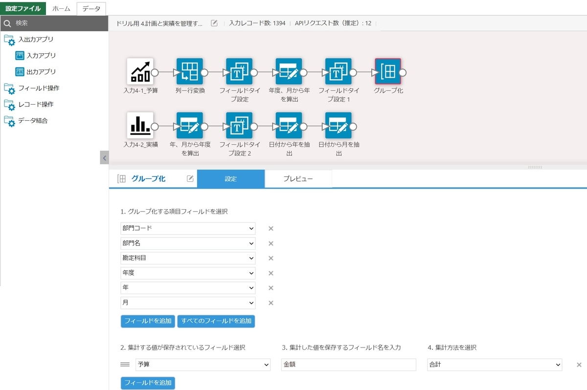 月ごとに集計する