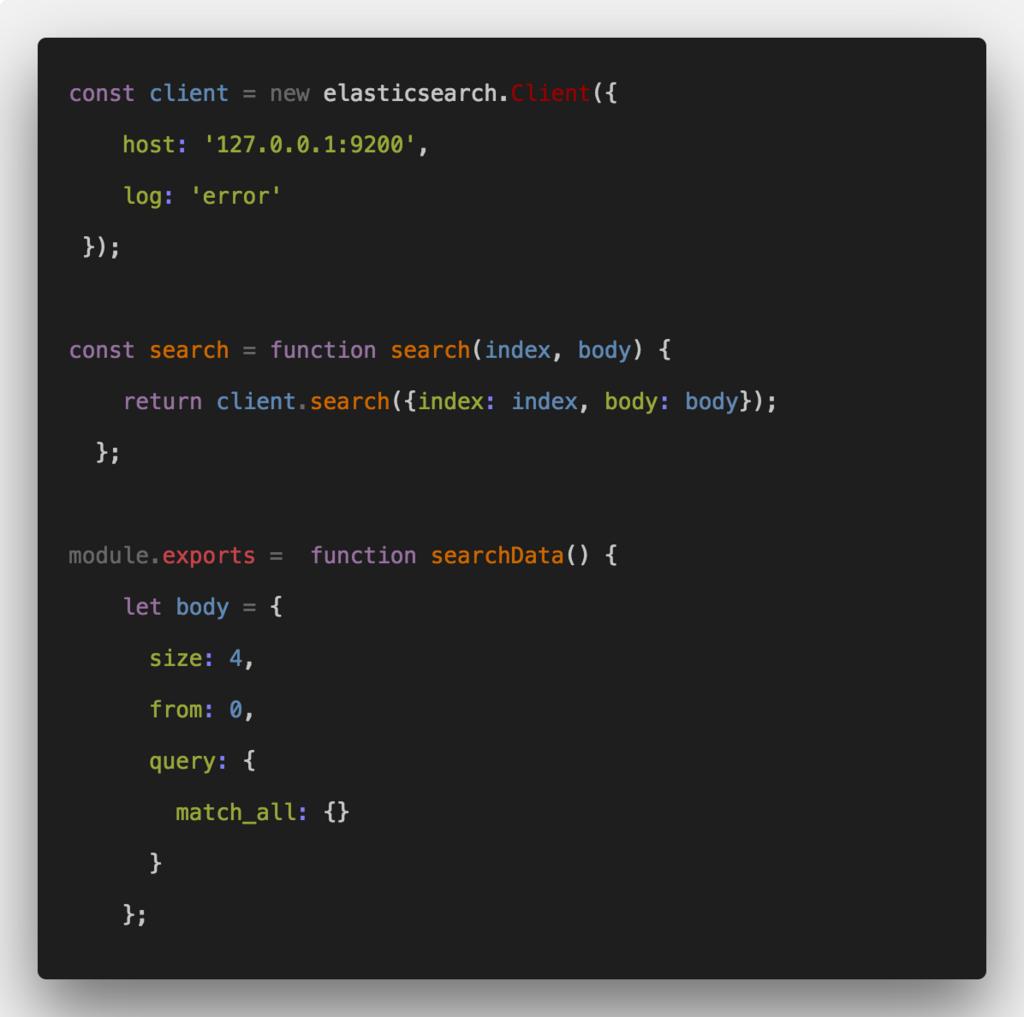 Elastic Search Engine Code Examples Node Js Elastic Search Tutorial Example - krunallathiya21’s blog