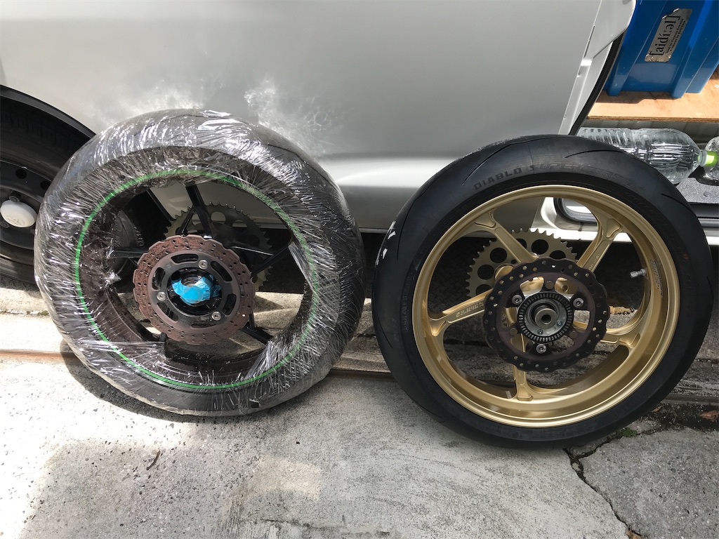 Z400(EX250系) リアブレーキディスク流用 - 記録用(ついでに共有)